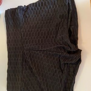 black athletic shorts